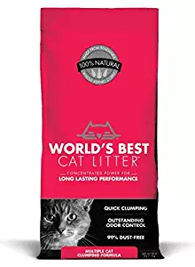 World's Best Cat Litter, Clumping Litter Formula for Multiple Cats, 28-Pounds