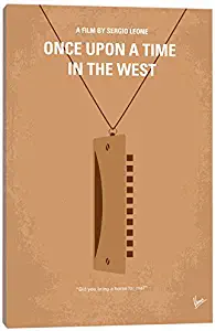 iCanvasART Once Upon A Time in The West Minimal Movie Poster Canvas Print, 26" x 18"