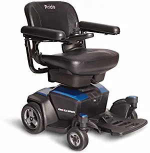 Pride Go-Chair Travel Power Wheelchair, Blue