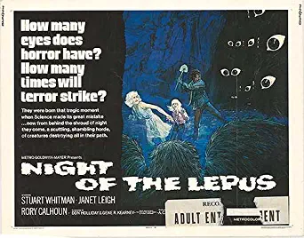 Night Of The Lepus - Authentic Original 28x22 Movie Half Sheet