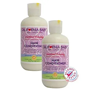 California Baby Overtired and Cranky Hair Conditioner (8.5 ounces) | Deep Conditioning and Soft De-tangling Hair Care for Infants, Newborns and Toddlers | Leave In and Rinse Out | Pack of 2