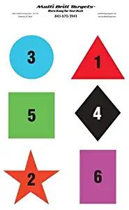 MultiDrill SCN Target (Shape, Color, Number) 10 Pack