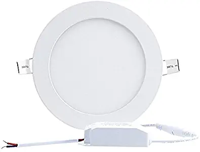 Pack of 5 Units 4-inch Dimmable Round LED Panel Light,Ultra-thin Recessed Ceiling Light, led Flat panel light Downlight with 120V Isolation Driver for Home, Office, Commercial Lighting(6W, 3000K)