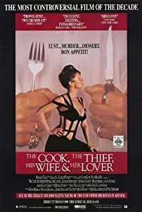 The Cook Thief, His Wife and Her Lover Movie Poster (27 x 40 Inches - 69cm x 102cm) (1990) Style B -(Richard Bohringer)(Michael Gambon)(Helen Mirren)(Alan Howard)(Tim Roth)