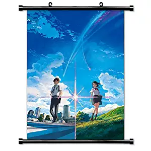 Your Name (Kimi no Na wa) Anime Fabric Wall Scroll Poster (16x23) Inches