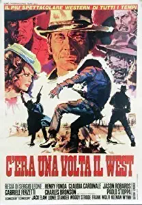 Sergio Leone Once Upon A Time In The West Gunfight Spaghetti Western Huge Vintage PAPER Movie Poster Measures 40 x 27 Inches (100 x 70 cm ) approx