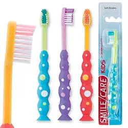 Smile Care Toddler Bubble Grip Toothbrushes - 48 per Pack