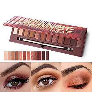 Nude Red Eyeshadow Palette Glitter Matte Metallic Pigmented Eye Shadow Warm Shimmer Waterproof long last Makeup Pallet