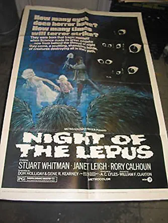 NIGHT OF THE LEPUS/ORIG. U.S. ONE SHEET MOVIE POSTER ( JANET LEIGH)
