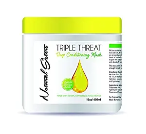 Triple Threat Creamy Hot Oil Deep Conditioner, The Ultimate 3-in-1 Combo - HYDRATES, REVITALIZES, RESTORES 16 oz