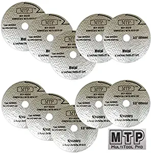 MTP Brand 10 Assort 3.5" Metal Masonry Cutting Wheel For Dremel Ultra Saw US510 US520