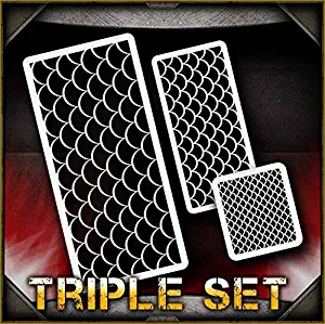 Fish Scales AirSick Airbrush Stencil Art Template