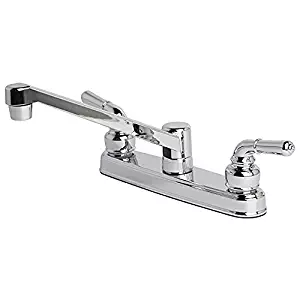 Builders Shoppe 1300CP RV Mobile Home Non-Metallic Swivel Kitchen Sink Faucet Chrome Finish