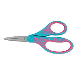 Fiskars Softgrip Left-handed Pointed-tip Kids Scissors (5") 94337097J- Assorted color