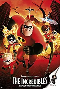 The Incredibles - Disney / Pixar Movie Poster / Print (Regular Style) (Size: 24" x 36") (Poster & Poster Strip Set) (By POSTER STOP ONLINE)