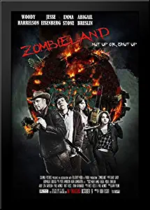 Zombieland 28x40 Large Black Wood Framed Print Movie Poster Art