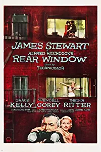 REAR WINDOW movie poster HITCHCOCK dir. james STEWART grace KELLY 24X36 (reproduction, not an original)