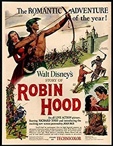 HASENCIV Vintage Retro Collection tin Sign-The Robin Hood Story of Walt Disney in 1952-Wall Decoration 12x8 inch Poster Home bar Restaurant Garage Cafe Art Metal Sign Gift