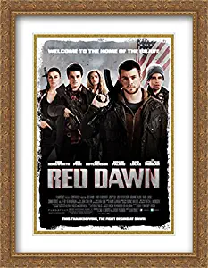 Red Dawn 28x36 Double Matted Large Gold Ornate Framed Movie Poster Art Print