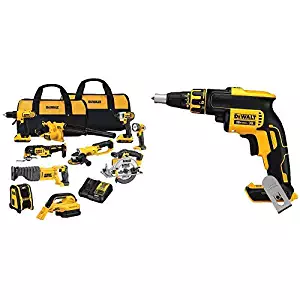 DEWALT DCK1020D2 20V Combo Kit with DCF620B 20-volt MAX XR Li-Ion Brushless Drywall ScrewGun(Tool Only)