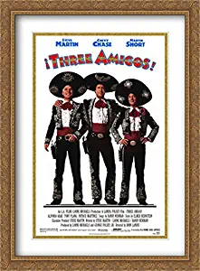 Three Amigos 28x38 Double Matted Large Gold Ornate Framed Movie Poster Art Print