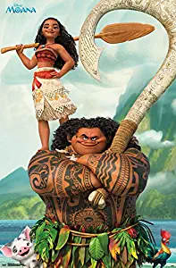 Trends International Moana Pose Prints, 22.375" x 34"